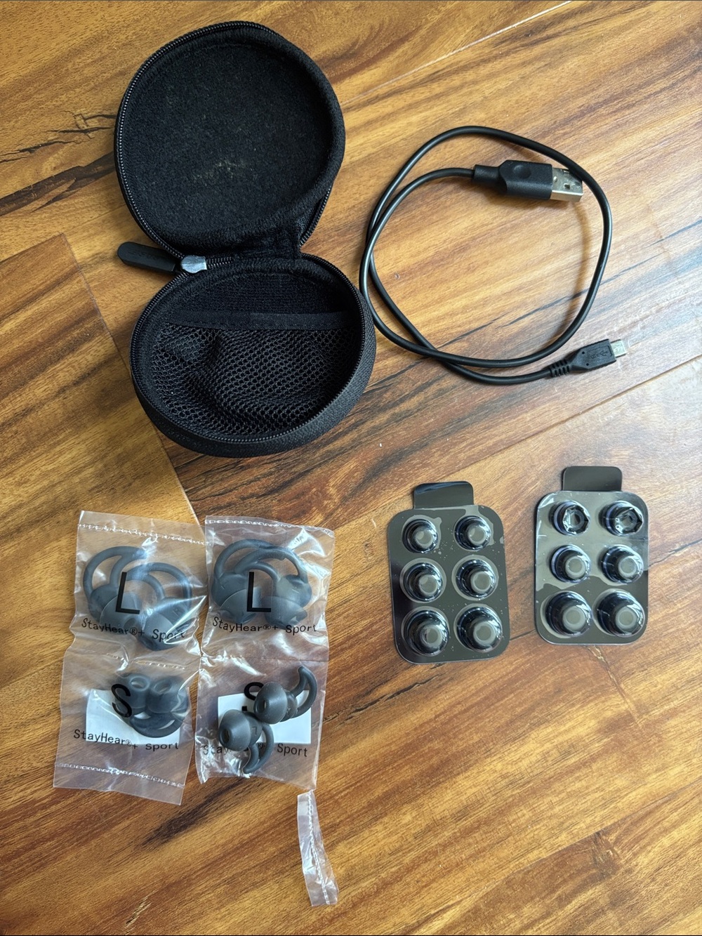 Bose SoundSport Wireless Earbuds - Black with Gray Accents - Picture 2 of 3